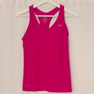 Women’s Nike dri-fit built in bra tank top pink